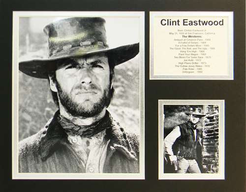 Clint Eastwood Matted Photos