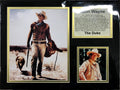 John Wayne and Dog Matted Photos