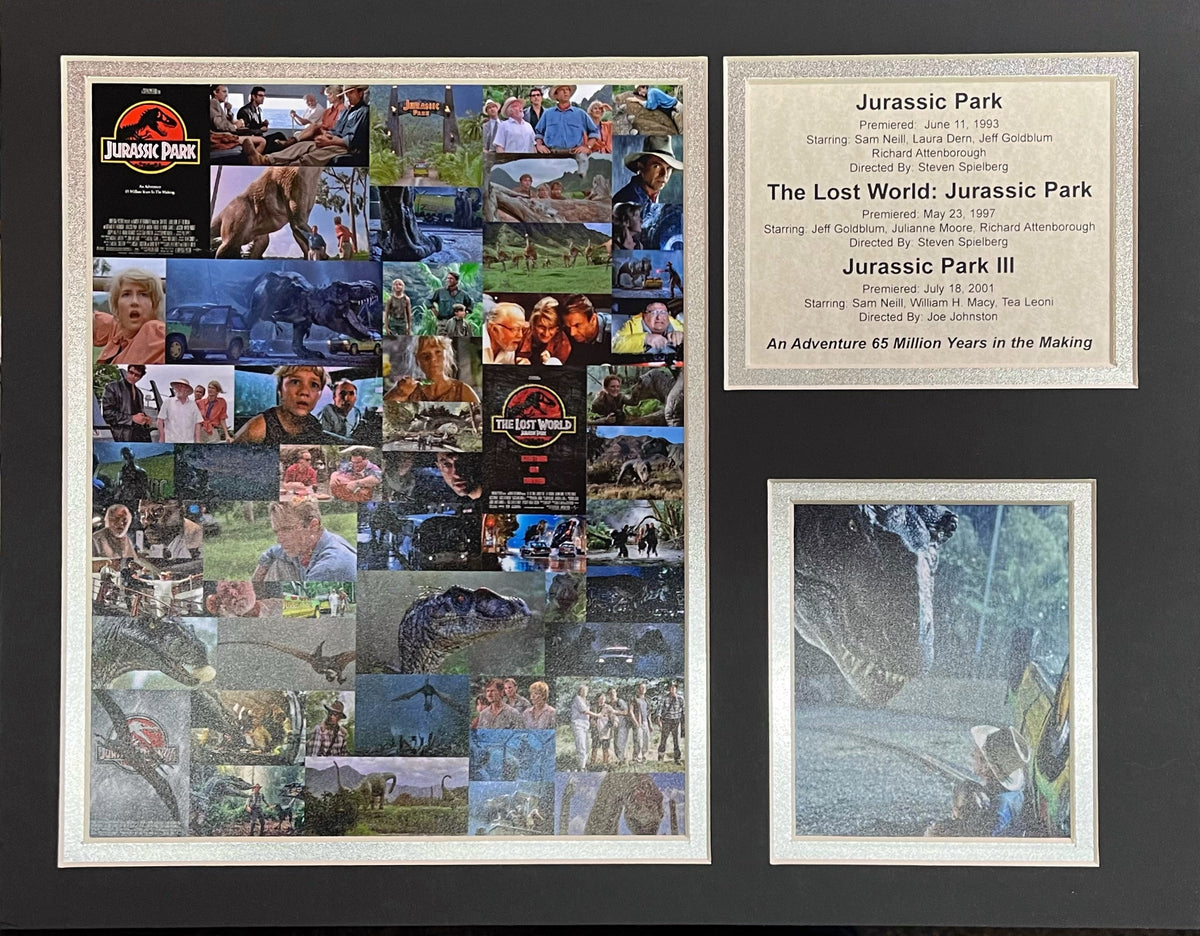 Jurassic Park Mosaic - 11x14 Matted Prints