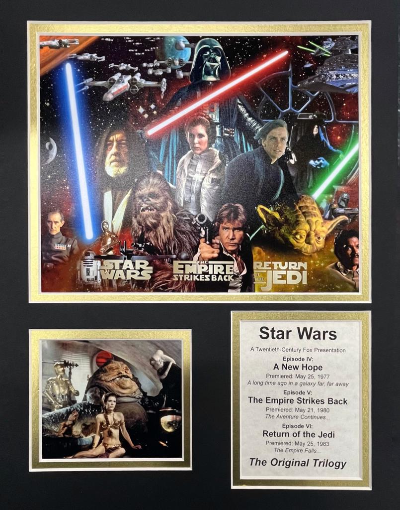 Star Wars Trilogy 11x14 Matted Picture
