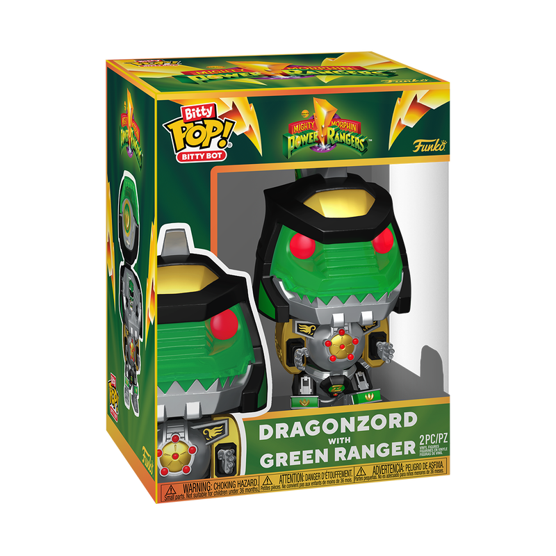 Power Rangers- Dragonzord with Green Ranger Pop! Bitty Bot