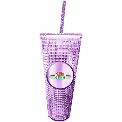 Friends- Central Perk Diamond 20 oz. Acrylic Cup with Straw