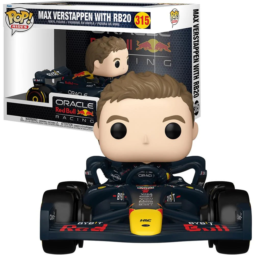 Max Verstappen with RB20 Pop! Ride Deluxe