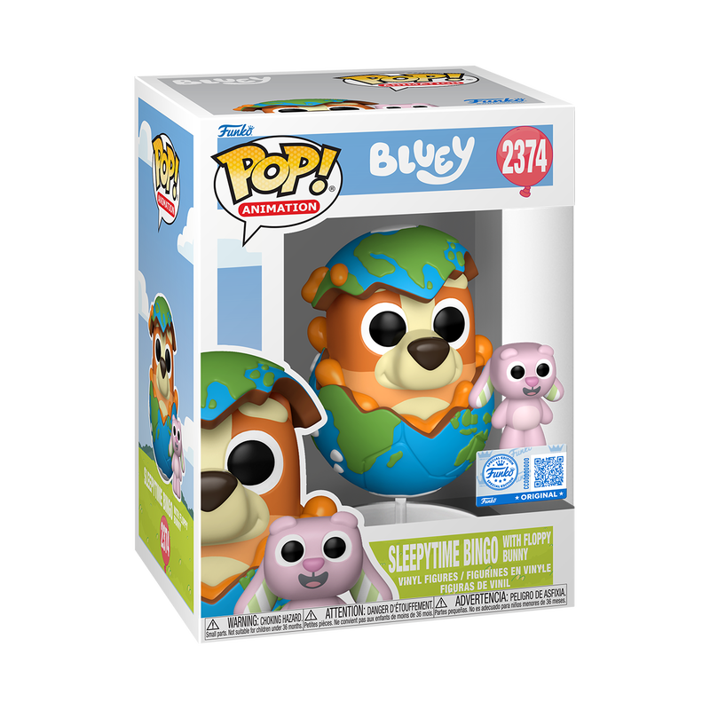 Bluey- Sleepytime Bingo w/ Floppy Bunny Specialty Series Pop!