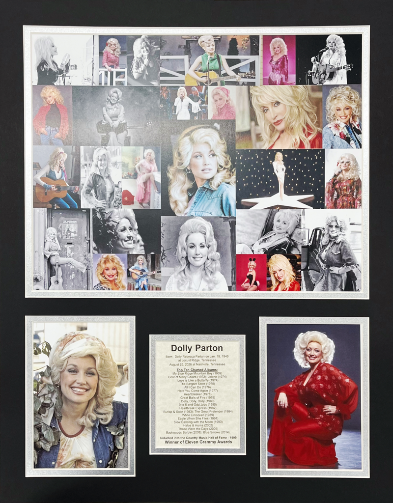 Dolly Parton Mosaic - 16 x 20 Matted Photos
