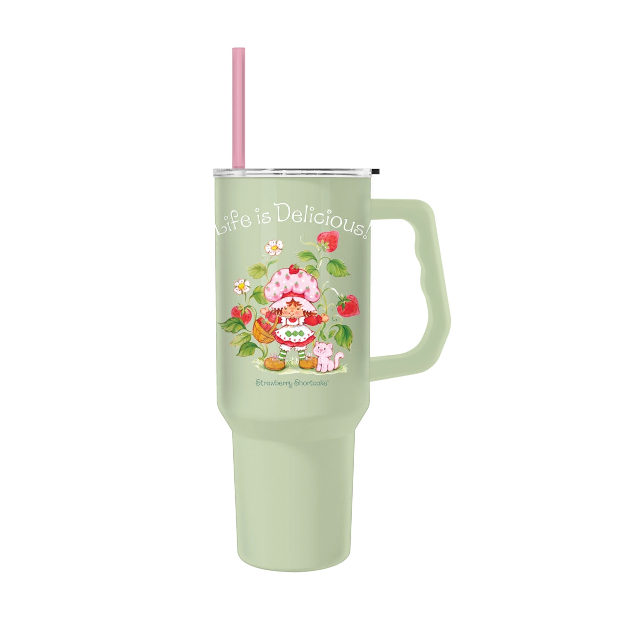 Strawberry Shortcake Life Is Delicious 40oz Stainless Steel Tumbler with Straw