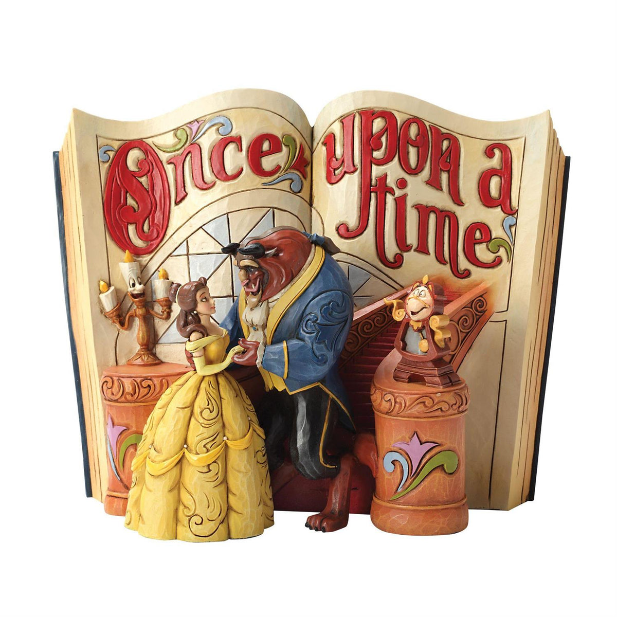 Jim Shore: Beauty & the Beast Storybook Figurine