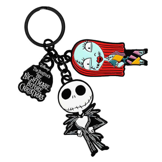 Nightmare Before Christmas Jack & Sally Keychain