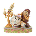 Jim Shore: Beauty & the Beast- Lumiere, Mrs. Potts & Chip, & Cogsworth Figurine