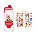 Strawberry Shortcake 32oz Plastic Water Bottle W Sticker Set