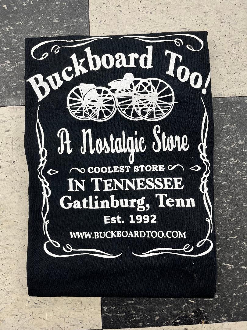 Black Buckboard Too Short-Sleeve T-Shirt