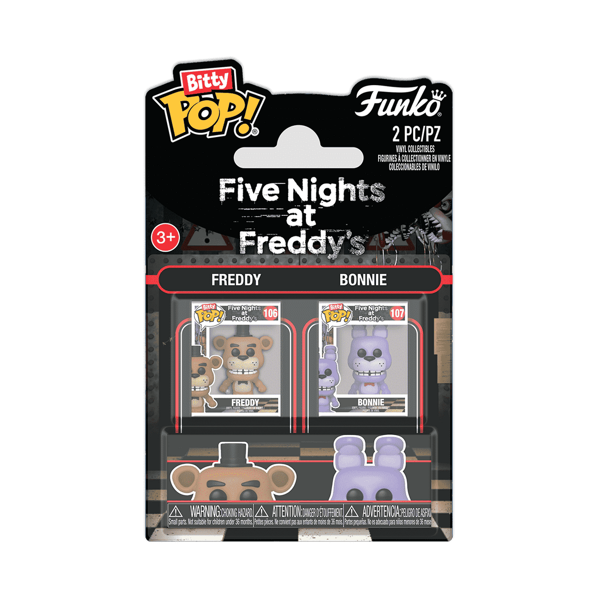 Five Nights at Freddy's- Freddy & Bonnie Bitty Pop! 2-Pack