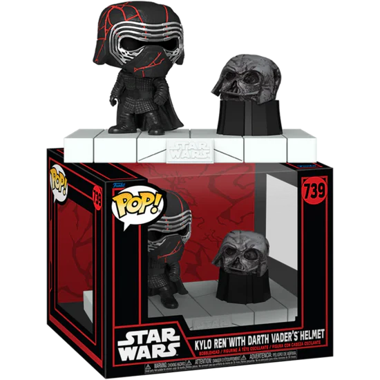 Star Wars- Kylo Ren w/ Darth Vader's Helmet Deluxe Pop!