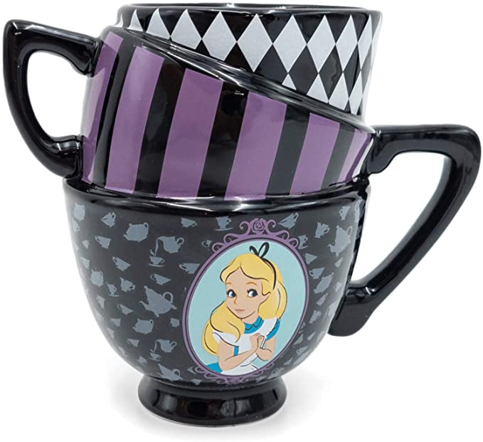 Alice in Wonderland Stacked Teacups 3D Sculpted Mug