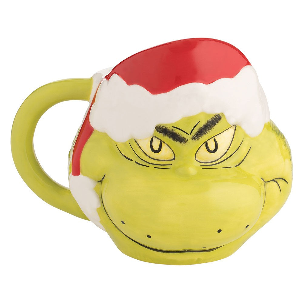 Dr. Seuss- Santa Grinch Sculpted Mug
