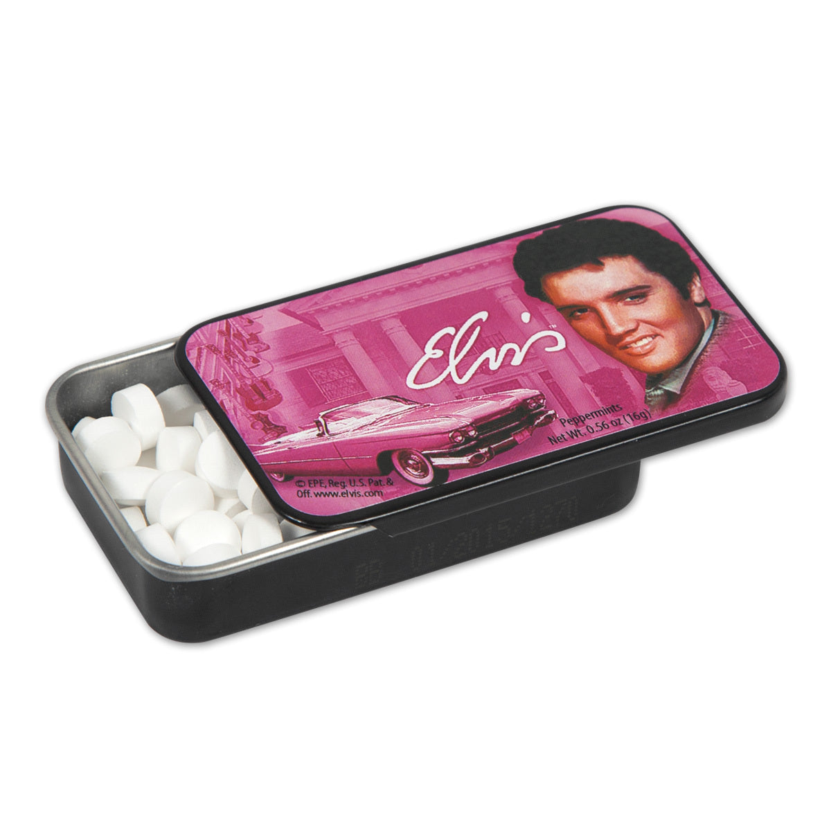 Elvis Mints in a Pink Tin