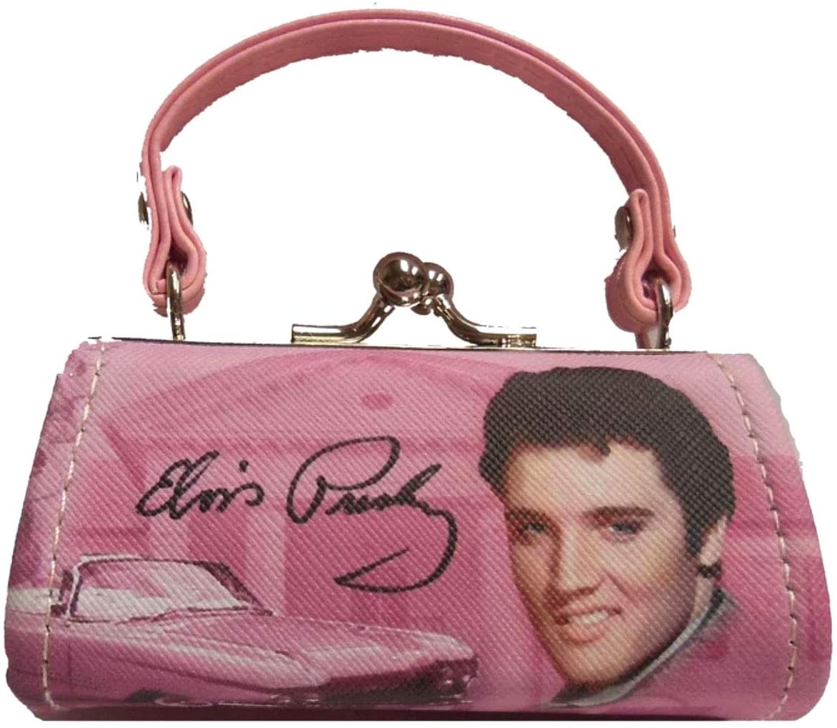 Elvis- Mini Pink Coin Purse