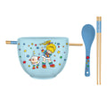Rainbow Brite 20oz Ceramic Ramen Bowl w/ Chopsticks & Spoon