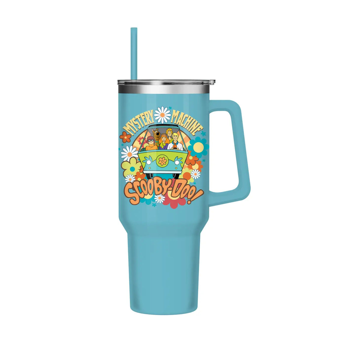 Scooby Doo 40oz Stainless Steel Tumbler w/ Handle + Straw
