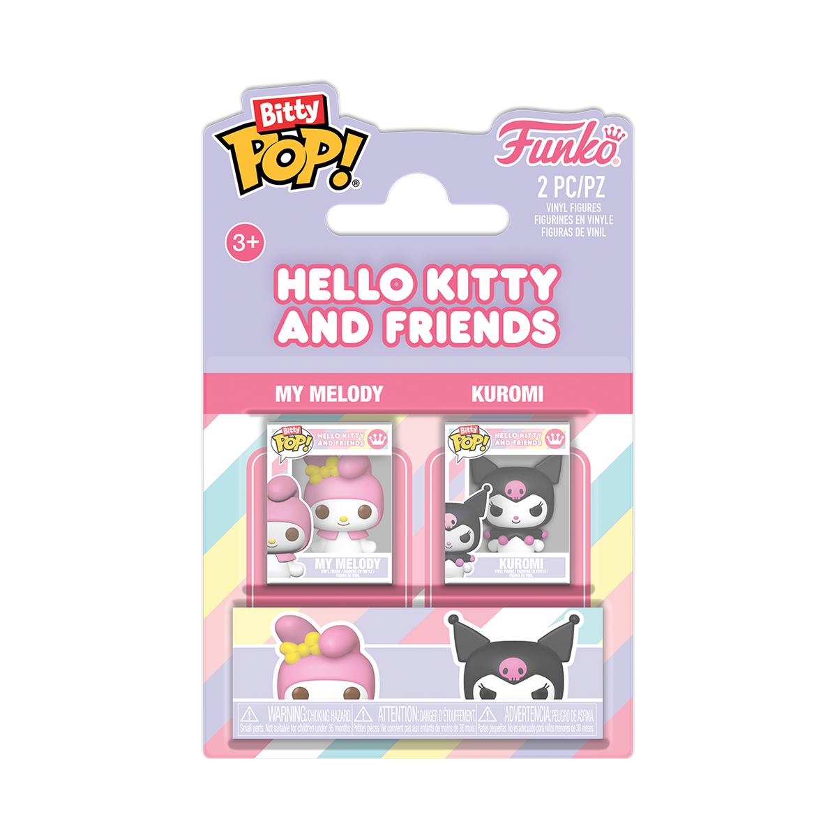 Hello Kitty & Friends- My Melody & Kuromi Bitty Pop! 2-Pack