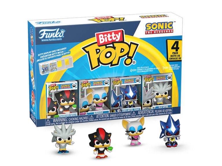 Sonic the Hedgehog- Shadow Bitty Pop! 4-Pack