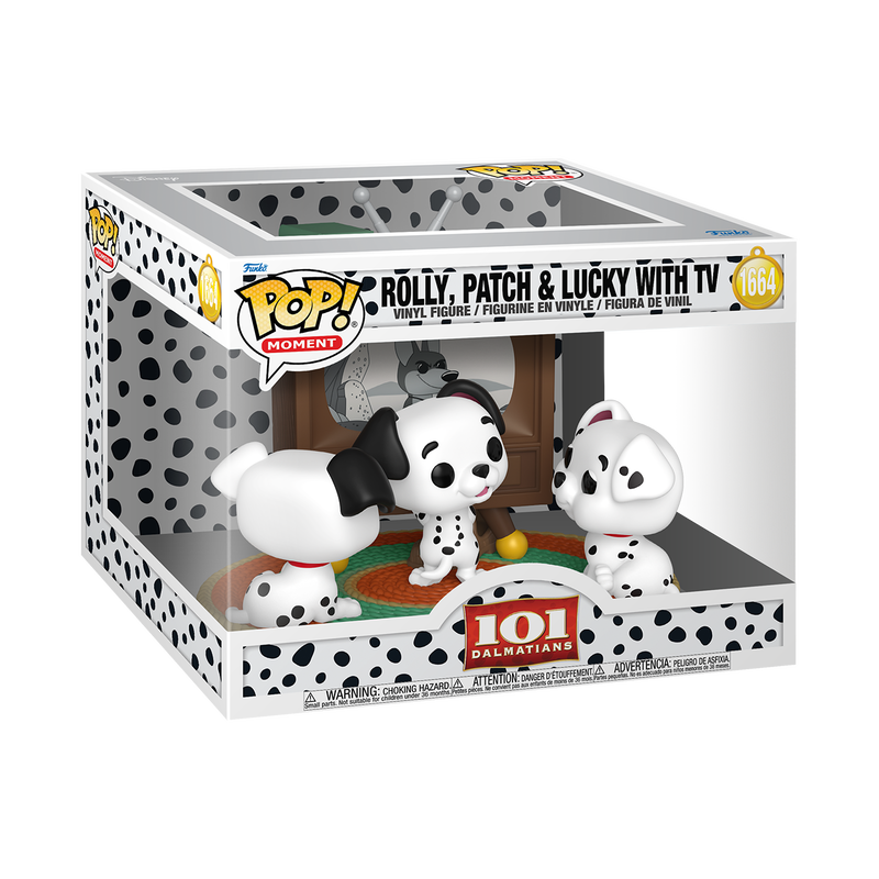 101 Dalmatians- Rolly, Patch, & Lucky with TV Pop! Moment