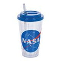 NASA 16 oz. Fliptop Cup w/ Straw