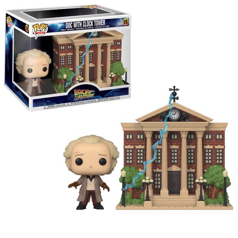 Back to the Future- Doc w/ Clock Tower #15 Pop! Town – Buckboard Too!