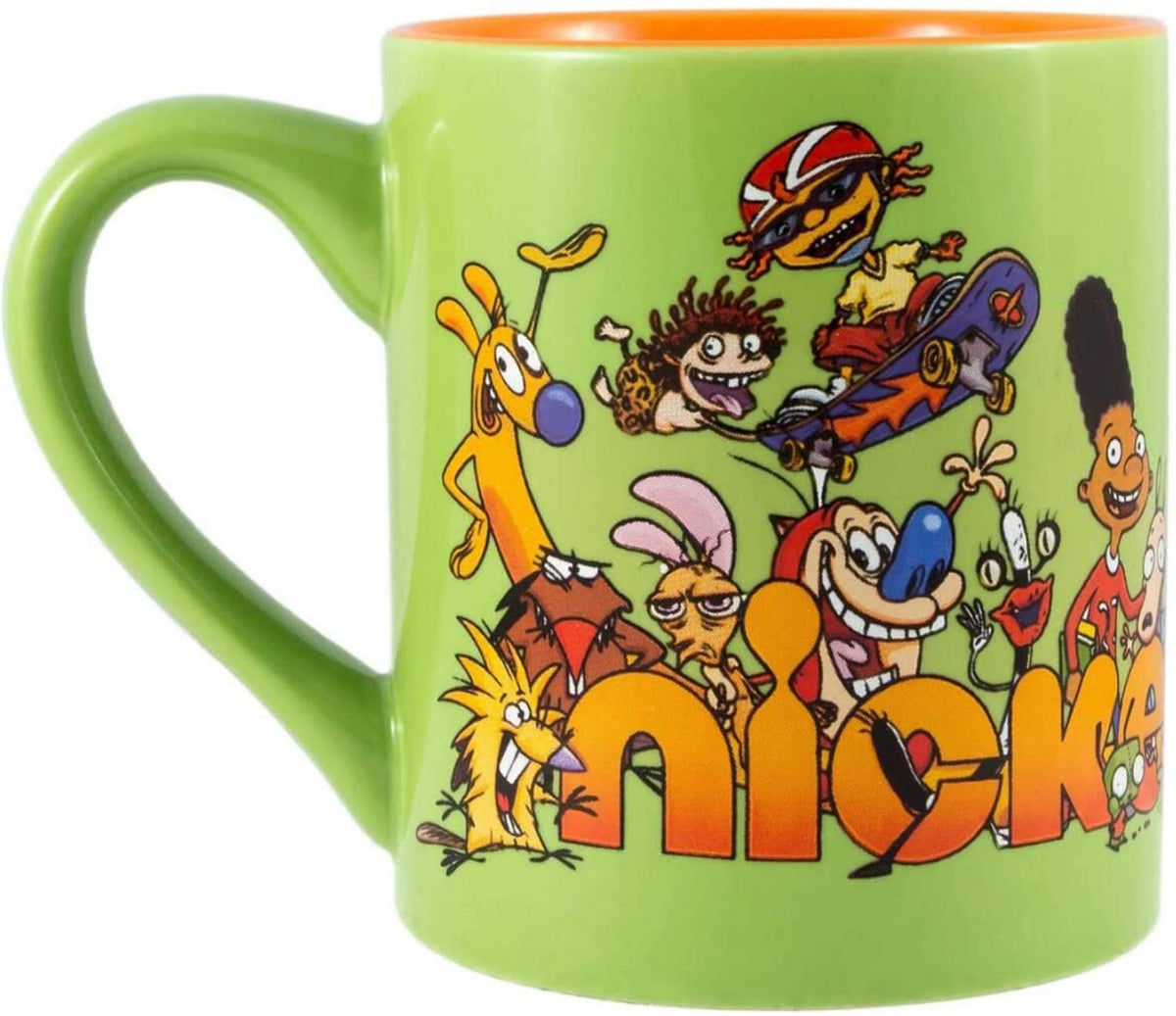 Nickelodeon 90s Logo and Characters Mug