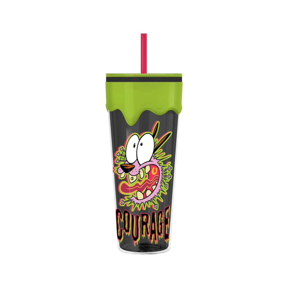 Courage the Cowardly Dog 26oz Plastic Drip Tumbler