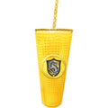 Harry Potter- Hufflepuff Diamond Cup w/ Straw