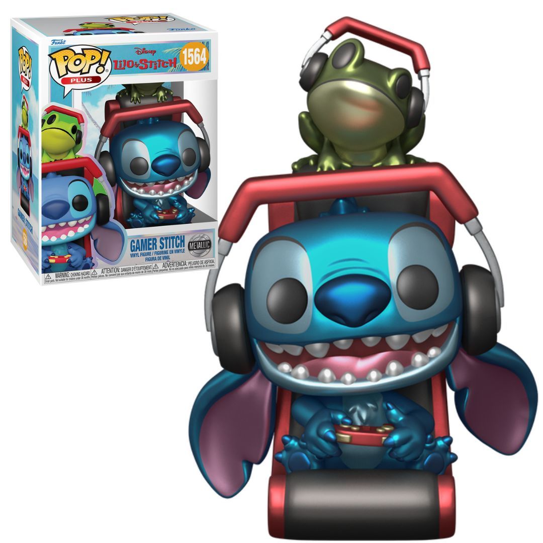 Lilo & Stitch- Gamer Stitch Pop! Plus (Metallic)