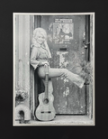 Dolly Parton - Black and White 1 Up - Matted Photo