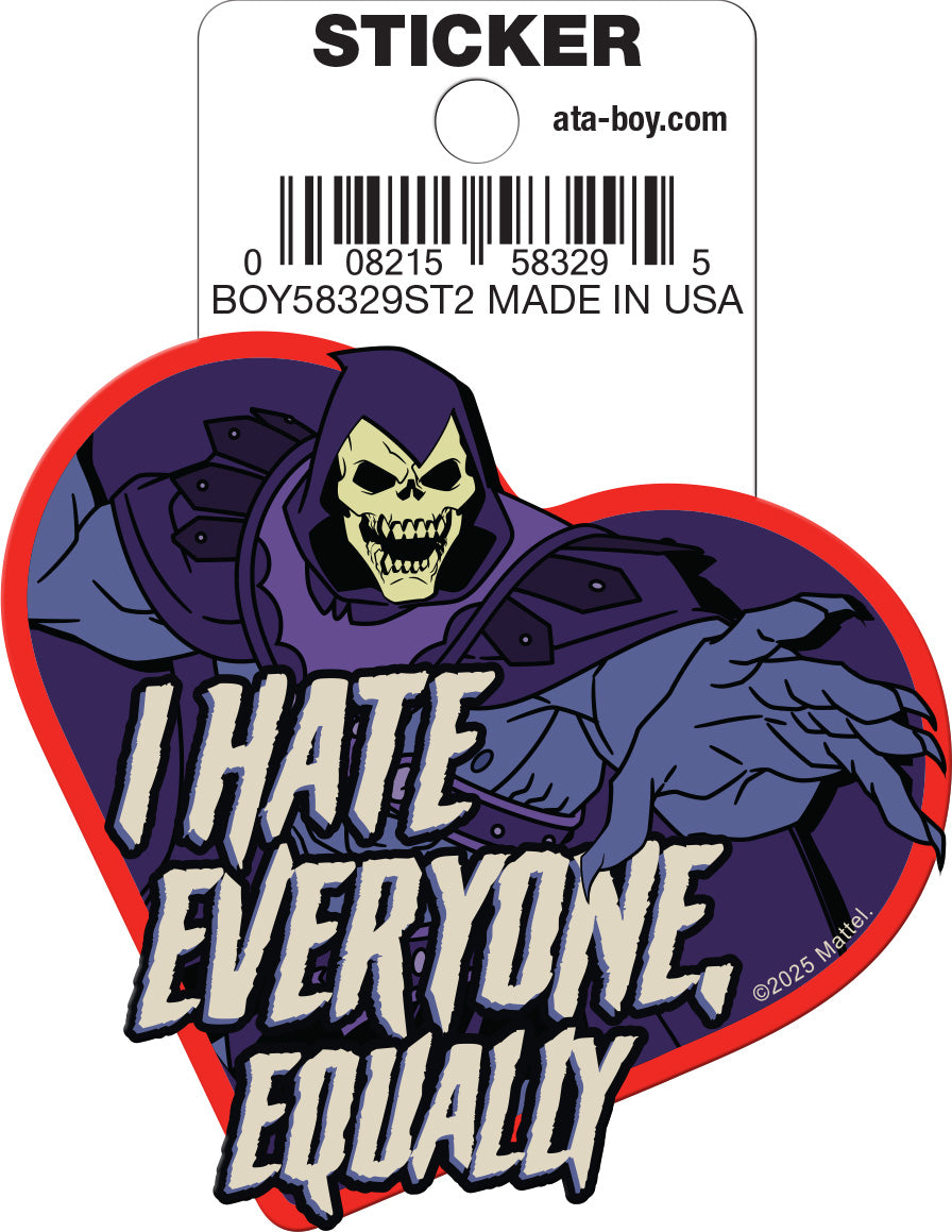 MotU He-Man - Skeletor Hate Everyone Sticker