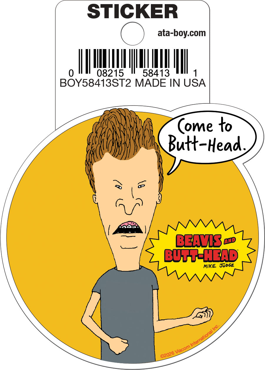 Beavis & Butthead - Come To Butthead Sticker