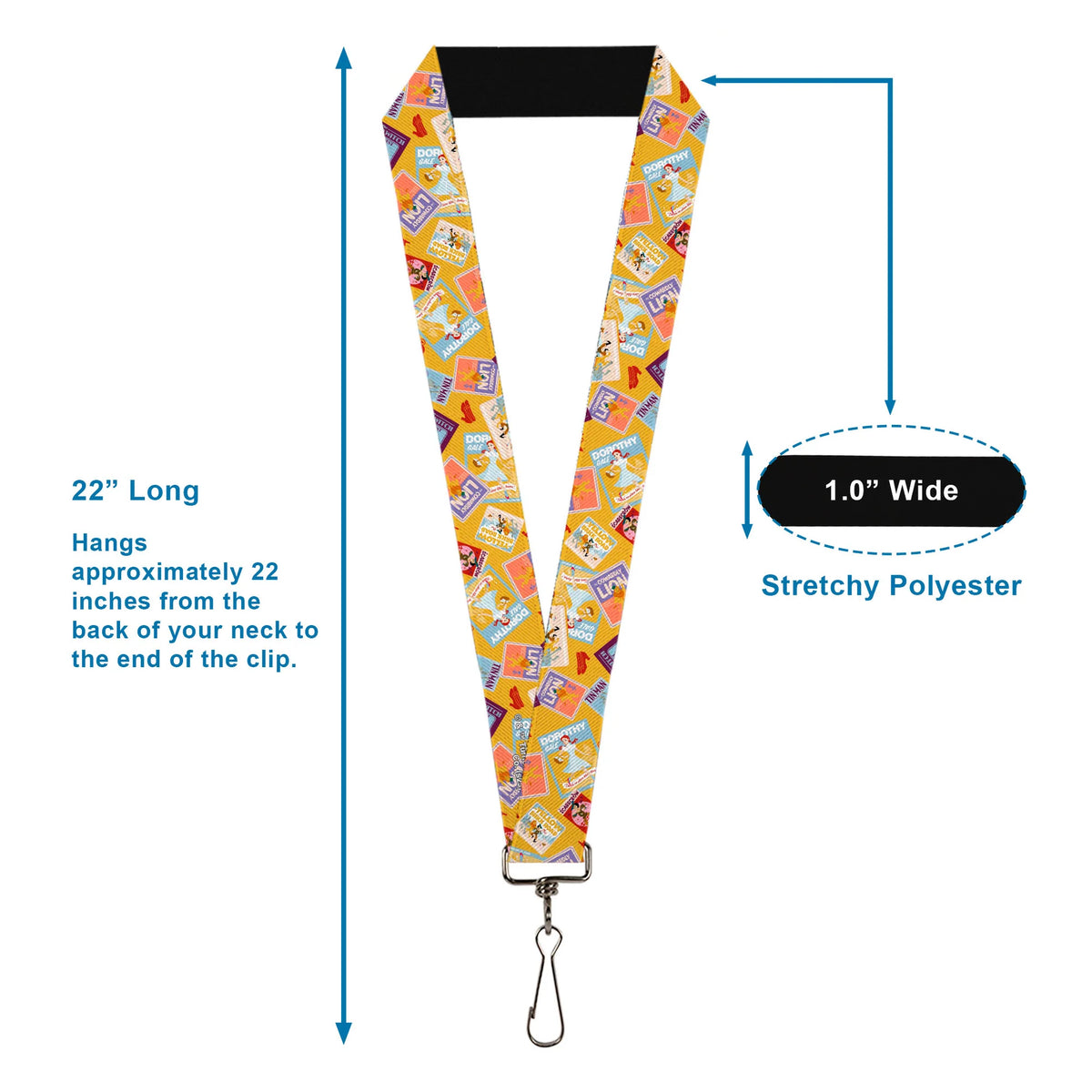 Wizard of Oz Icons Lanyard