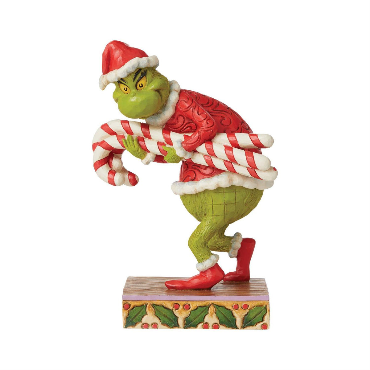 Jim Shore: The Grinch Stealing Candy Canes Figurine