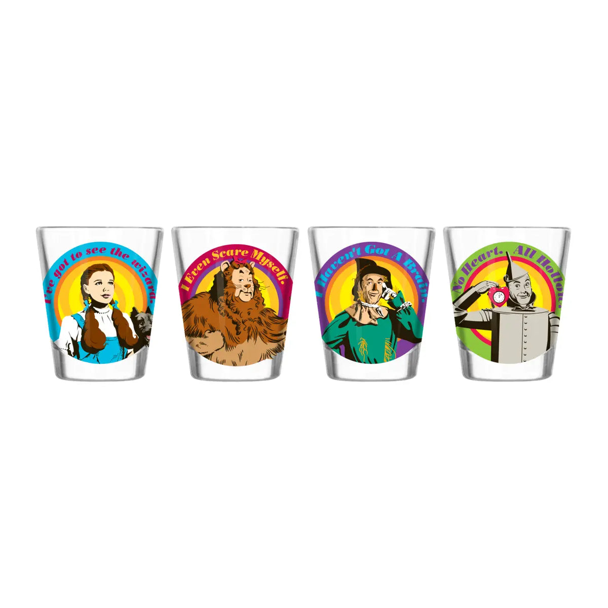 Wizard of Oz Group 4pc. 1.5oz. Mini Glass Set