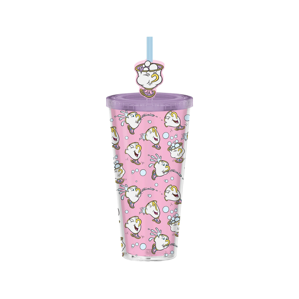The Beauty & the Beast- Chip 24oz Double Walled Cold Cup with Topper