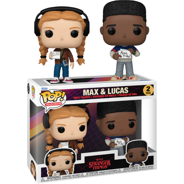 Stranger Things 4- Max & Lucas 2-Pack Pop!