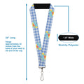 Wizard of Oz- Dorothy Gingham Lanyard