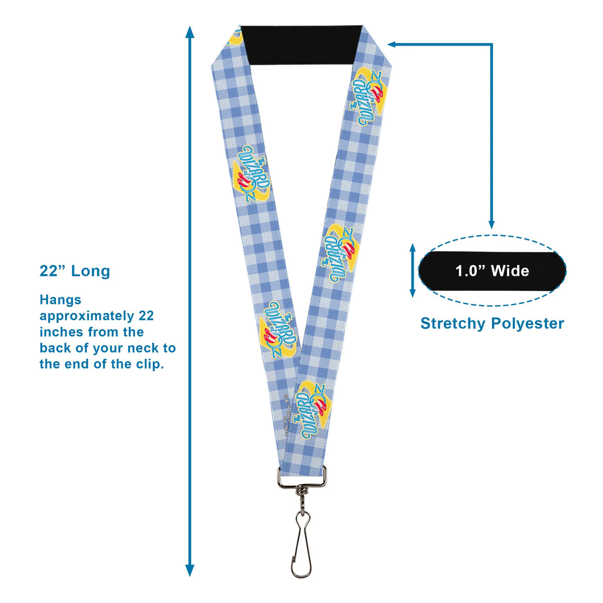 Wizard of Oz- Dorothy Gingham Lanyard