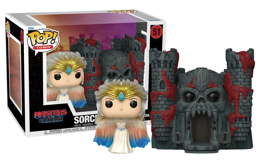 Masters of the Universe- Sorceress with Castle Grayskull Pop! Town