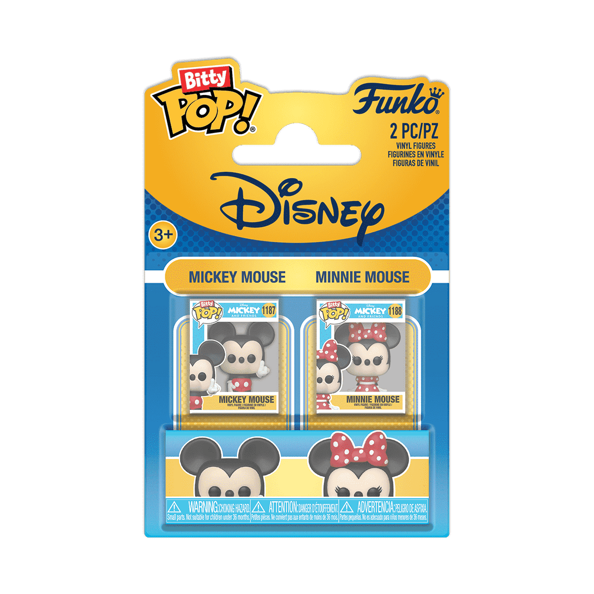Mickey & Minnie Bitty Pop! 2-Pack