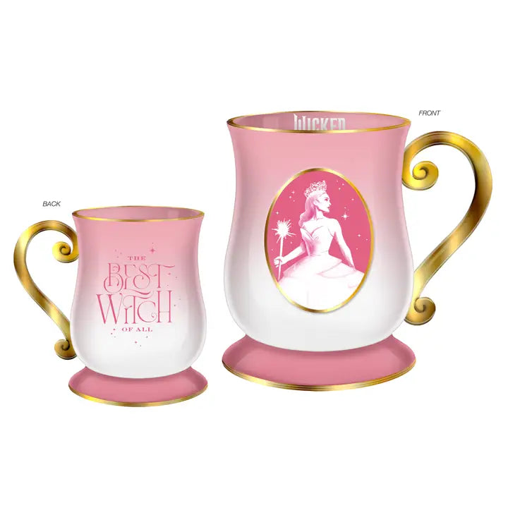 Wicked- Glinda Best Wish Embossed Foil 17.5oz Footed Ceramic Mug