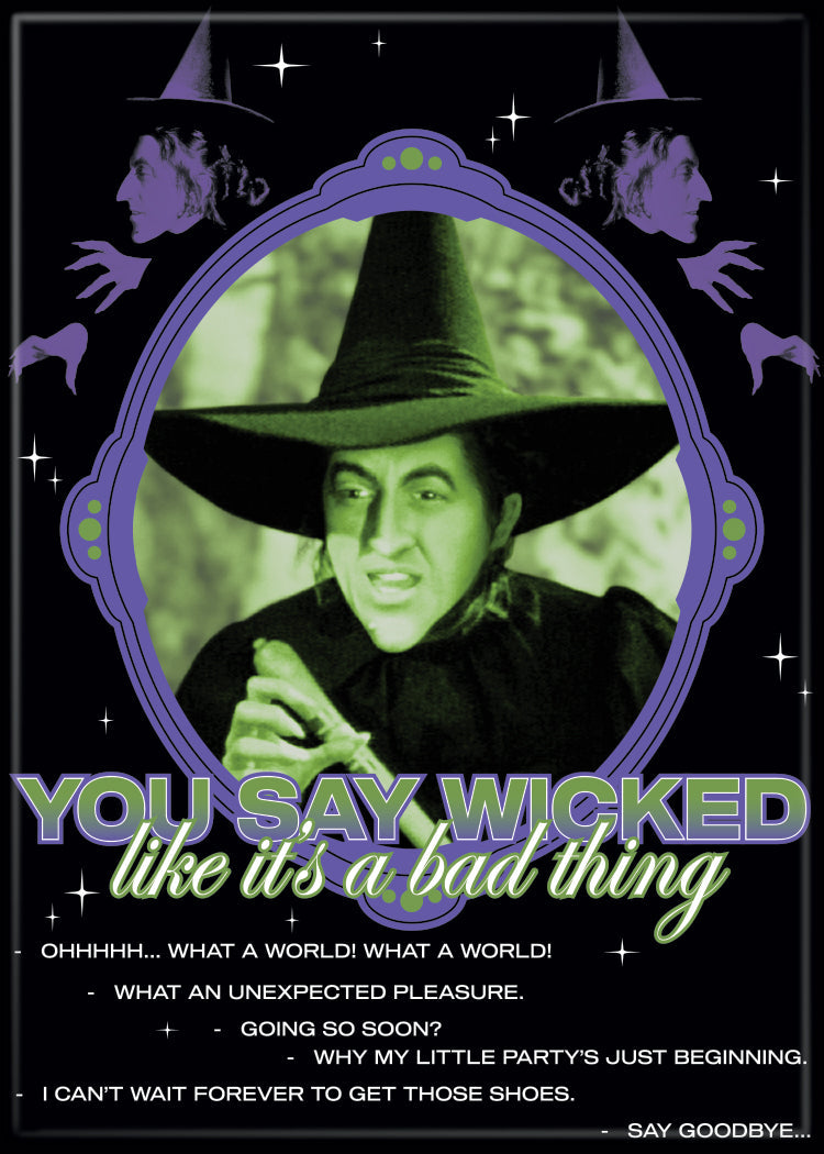 Wizard of Oz - You Say Wicked Like it's a Bad Thing Magnet