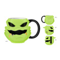 Nightmare Before Christmas- Oogie Neon Bug Face Ceramic 3D Sculpted Mug