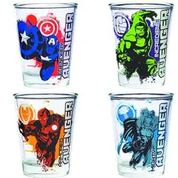 Marvel Avengers 4pc Mini Glass Set