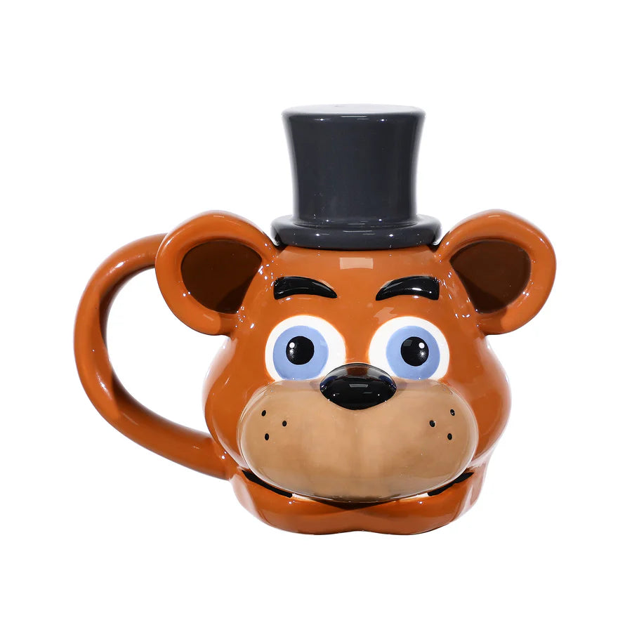 Five Nights at Freddy's- Freddy Sculpted Mug + Lid
