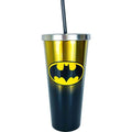 Batman Stainless Steel Cup w/ Straw